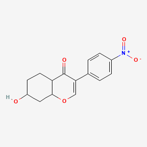 7-Hydroxy-3-(4-nitrophenyl)-4a,5,6,7,8,8a-hexahydrochromen-4-one