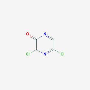 molecular formula C4H2Cl2N2O B12356307 2,6-dichloro-2H-pyrazin-3-one 