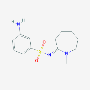 3-amino-N-[(2E)-1-methylazepan-2-ylidene]benzene-1-sulfonamide