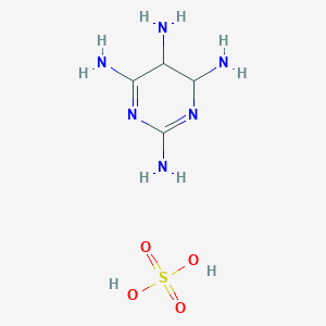 4,5-Dihydropyrimidine-2,4,5,6-tetramine;sulfuric acid