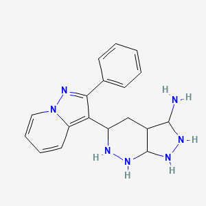 5-(2-phenylpyrazolo[1,5-a]pyridin-3-yl)-2,3,3a,4,5,6,7,7a-octahydro-1H-pyrazolo[3,4-c]pyridazin-3-amine