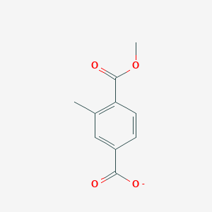 molecular formula C10H9O4- B12356369 1,4-Benzenedicarboxylic acid, 2-methyl-, 1-methyl ester 