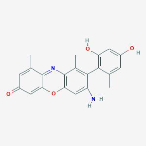 molecular formula C21H18N2O4 B1235637 alpha-Aminoorcein CAS No. 642-61-5