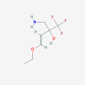 2-(Aminomethyl)-4-ethoxy-1,1,1-trifluorobut-3-en-2-ol