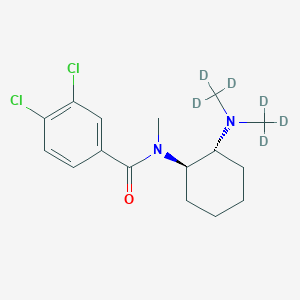 molecular formula C16H22Cl2N2O B12356402 trans-3,4-dichloro-N-[2-(dimethylamino-d6)cyclohexyl]-N-methyl-benzamide 