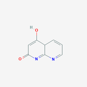 molecular formula C8H6N2O2 B12356426 4-hydroxy-4aH-1,8-naphthyridin-2-one 