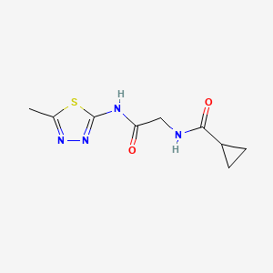 2-(cyclopropylformamido)-N-(5-methyl-1,3,4-thiadiazol-2-yl)acetamide