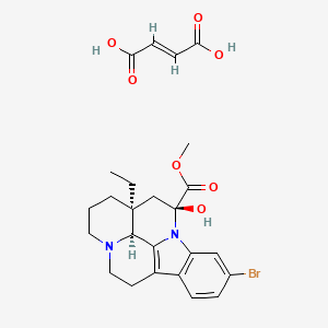 molecular formula C25H29BrN2O7 B1235644 Brovincamine fumarate CAS No. 84964-12-5