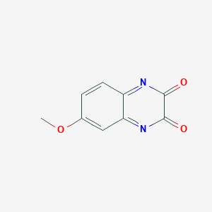 molecular formula C9H6N2O3 B12356447 7-Methoxyquinoxalin-2,3-dione 