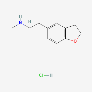 molecular formula C12H18ClNO B12356460 1-(2,3-dihydrobenzofuran-5-yl)-N-methylpropan-2-amine,monohydrochloride 