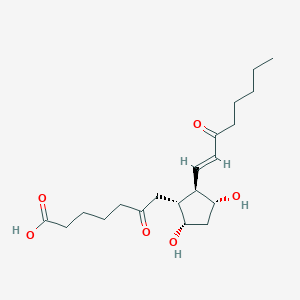 molecular formula C20H32O6 B1235647 6,15-dioxo-9S,11R-dihydroxy-13E-prostenoic acid CAS No. 63446-59-3