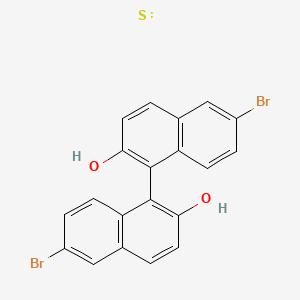 molecular formula C20H12Br2O2S B12356487 (S)-(-)-6,6'-Dibromo-1,1'-bi-2-naphthol 