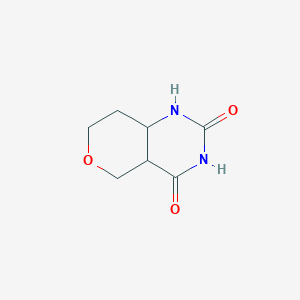 molecular formula C7H10N2O3 B12356537 Hexahydro-2H-pyrano[4,3-d]pyrimidine-2,4(3H)-dione 