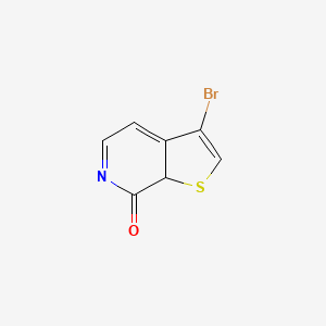 molecular formula C7H4BrNOS B12356542 3-bromo-7aH-thieno[2,3-c]pyridin-7-one 