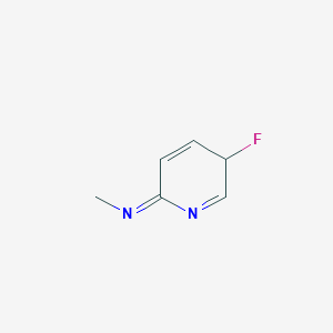 molecular formula C6H7FN2 B12356560 3-fluoro-N-methyl-3H-pyridin-6-imine 