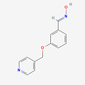 molecular formula C13H12N2O2 B12356595 N-({3-[(pyridin-4-yl)methoxy]phenyl}methylidene)hydroxylamine 