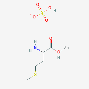 molecular formula C5H12NO6S2Zn- B12356606 (S)-((2-Amino-4-(methylthio)butanoyl)oxy)zinc(II) hydrogensulfate 