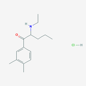 molecular formula C15H24ClNO B12356630 1-(3,4-Dimethylphenyl)-2-(ethylamino)pentan-1-one,monohydrochloride 