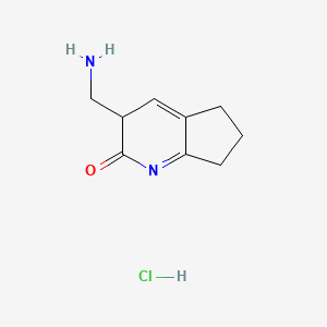 3-(Aminomethyl)-3,5,6,7-tetrahydrocyclopenta[b]pyridin-2-one;hydrochloride