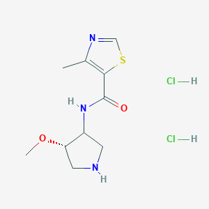 N-[(4S)-4-methoxypyrrolidin-3-yl]-4-methyl-1,3-thiazole-5-carboxamide dihydrochloride