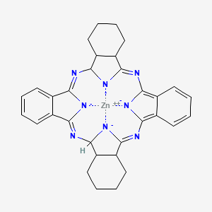 molecular formula C32H30N8Zn-2 B12356669 zinc;(1Z,11Z,20Z,28Z)-2,11,20,29-tetraza-37,38,39,40-tetrazanidanonacyclo[28.6.1.13,10.112,19.121,28.04,9.013,18.022,27.031,36]tetraconta-1,3,5,7,9,11,20,22,24,26,28-undecaene 