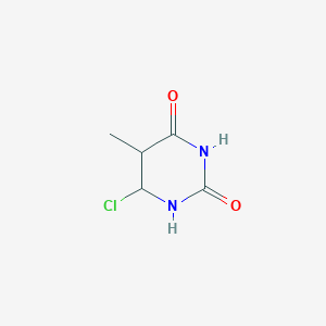 molecular formula C5H7ClN2O2 B12356671 6-Chloro-5-methyl-1,3-diazinane-2,4-dione 