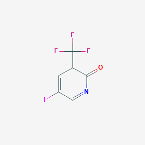 molecular formula C6H3F3INO B12356681 5-Iodo-3-(trifluoromethyl)pyridin-2(3H)-one 