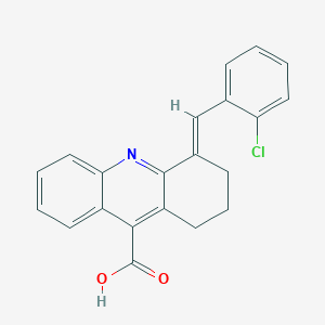 4-(2-Chloro-benzylidene)-1,2,3,4-tetrahydro-acridine-9-carboxylic acid