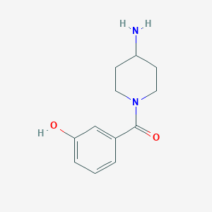 3-(4-Aminopiperidine-1-carbonyl)phenol