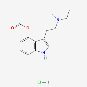 3-[2-(ethylmethylamino)ethyl]-1H-indol-4-ol4-acetate,monohydrochloride