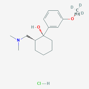 molecular formula C16H26ClNO2 B12356814 Cis-Tramadol-13C,D3, Hydrochloride 