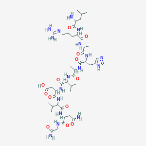 molecular formula C44H75N17O13 B12356820 H-Leu-arg-ala-his-ala-val-asp-val-asn-gly-NH2 