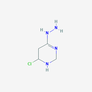 (6-Chloro-1,2,5,6-tetrahydropyrimidin-4-yl)hydrazine