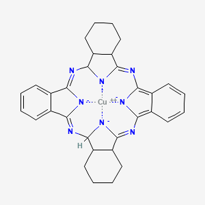 copper;(1Z,11Z,20Z,28Z)-2,11,20,29-tetraza-37,38,39,40-tetrazanidanonacyclo[28.6.1.13,10.112,19.121,28.04,9.013,18.022,27.031,36]tetraconta-1,3,5,7,9,11,20,22,24,26,28-undecaene