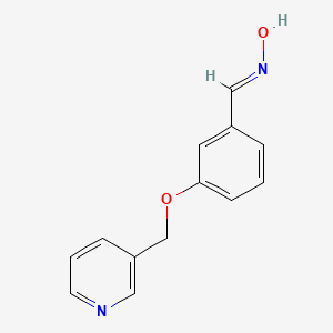 molecular formula C13H12N2O2 B12356893 N-({3-[(pyridin-3-yl)methoxy]phenyl}methylidene)hydroxylamine 