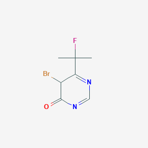 5-bromo-6-(2-fluoropropan-2-yl)-5H-pyrimidin-4-one