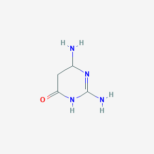 molecular formula C4H8N4O B12356909 2,4-diamino-4,5-dihydro-1H-pyrimidin-6-one 