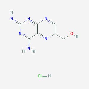 (4-amino-2-imino-6H-pteridin-6-yl)methanol;hydrochloride