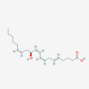 molecular formula C20H32O3 B1235693 12S-羟基-5E,8Z,10Z,14Z-二十碳四烯酸 