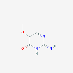 molecular formula C5H7N3O2 B12356946 4(1H)-Pyrimidinone, 2-amino-5-methoxy-(9CI) 