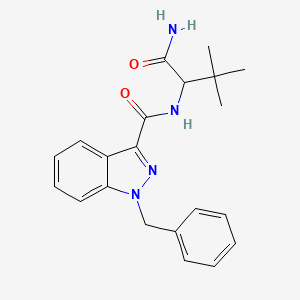 N-(1-amino-3,3-dimethyl-1-oxobutan-2-yl)-1-benzyl-1h-indazole-3-carboxamide