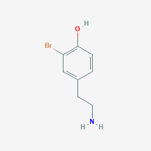 molecular formula C8H10BrNO B1235699 4-(2-Aminoethyl)-2-bromophenol CAS No. 98489-01-1
