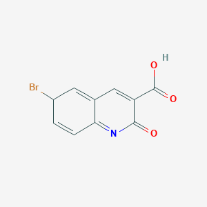 molecular formula C10H6BrNO3 B12356995 3-Quinolinecarboxylic acid, 6-bromo-1,2-dihydro-2-oxo- 