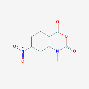 1-Methyl-7-nitro-4a,5,6,7,8,8a-hexahydrobenzo[d][1,3]oxazine-2,4-dione