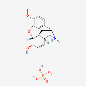 molecular formula C18H24NO7P B1235702 磷酸可待因 CAS No. 52-28-8