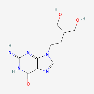 molecular formula C10H15N5O3 B12357048 9-[4-hydroxy-3-(hydroxymethyl)butyl]-2-imino-5H-purin-6-one 