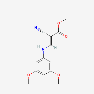 Ethyl 2-cyano-3-[(3,5-dimethoxyphenyl)amino]prop-2-enoate