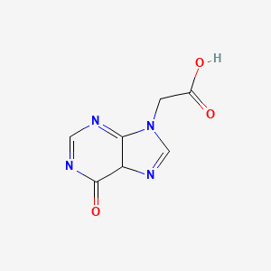 molecular formula C7H6N4O3 B12357084 2-(6-oxo-5H-purin-9-yl)acetic acid 