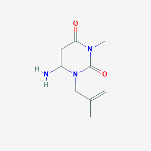 molecular formula C9H15N3O2 B12357096 6-Amino-3-methyl-1-(2-methylprop-2-enyl)-1,3-diazinane-2,4-dione 