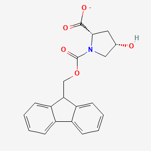 1,2-Pyrrolidinedicarboxylic acid, 4-hydroxy-, 1-(9H-fluoren-9-ylmethyl) ester, (2S,4S)-